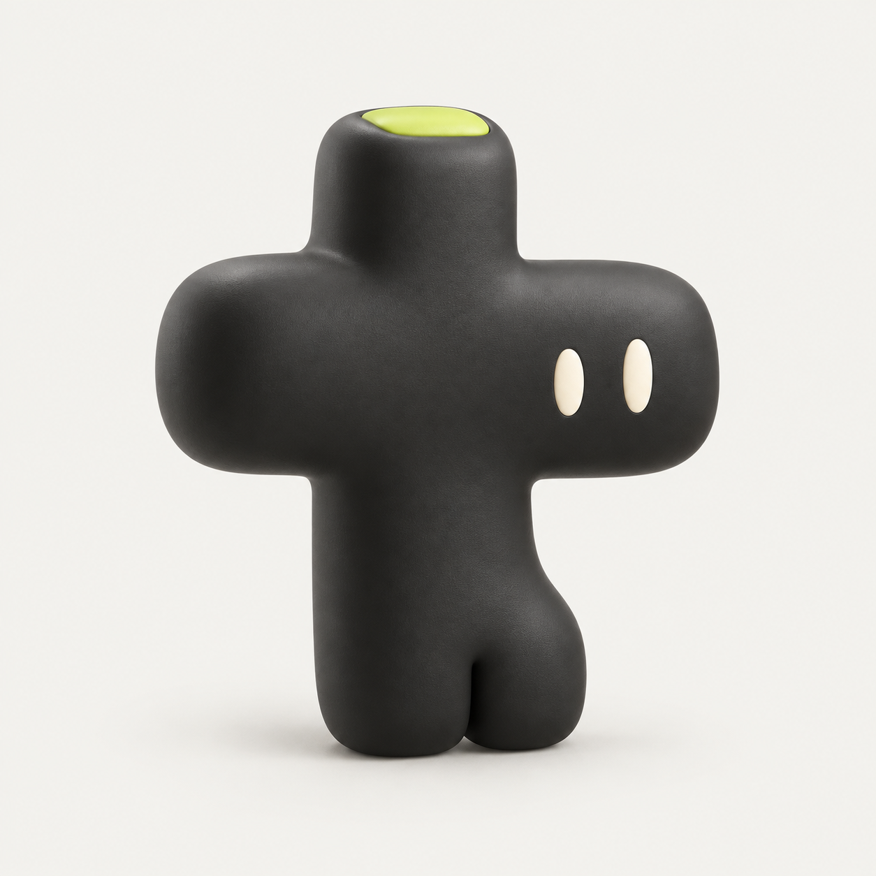 TOY PAD's graphite character with its chartreuse maker's detail
